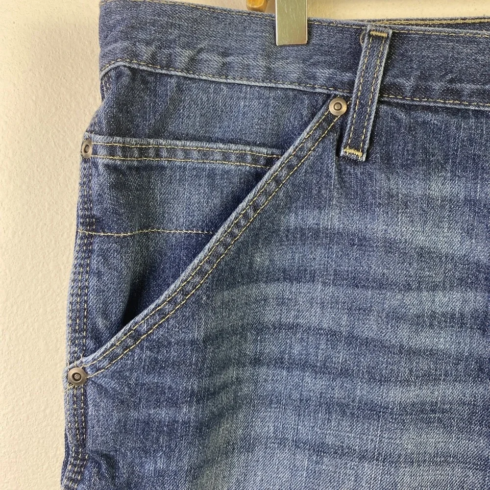 George Carpenter Shorts Men Denim Blue 40 Hip Hop Loose Baggy Y2K Skater